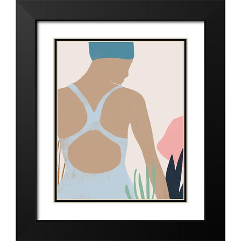 Femme Moderne I Black Modern Wood Framed Art Print with Double Matting by Vess, June Erica