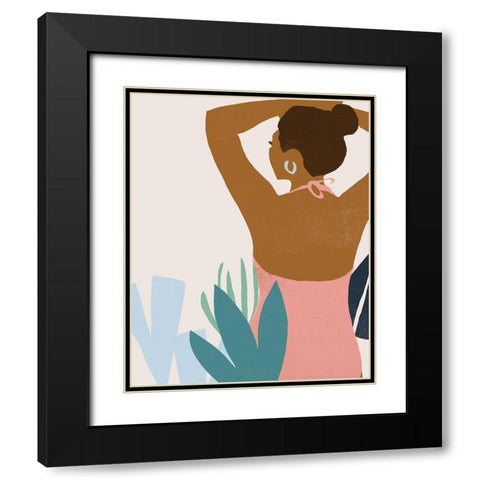 Femme Moderne II Black Modern Wood Framed Art Print with Double Matting by Vess, June Erica