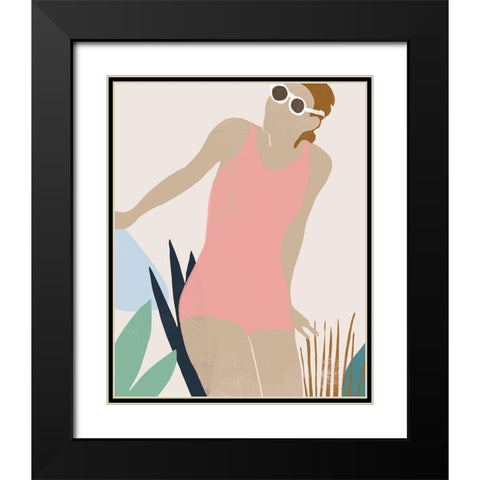 Femme Moderne IV Black Modern Wood Framed Art Print with Double Matting by Vess, June Erica