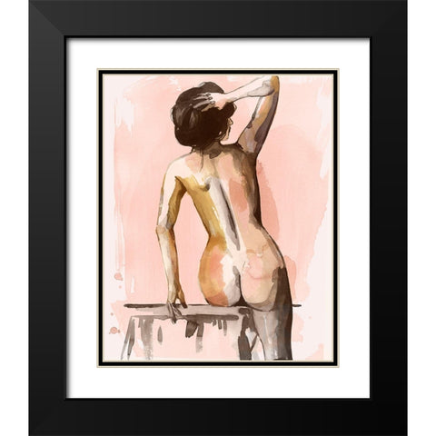 Roma II Black Modern Wood Framed Art Print with Double Matting by Popp, Grace