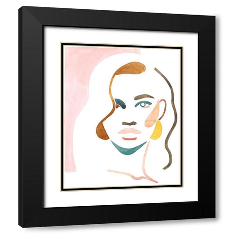 She Shadow II Black Modern Wood Framed Art Print with Double Matting by Popp, Grace