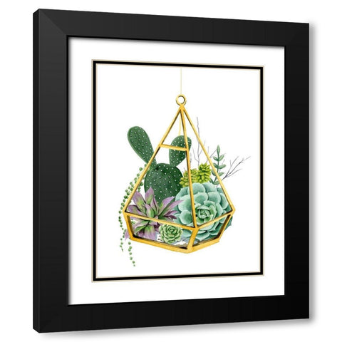 Wild Terrarium I Black Modern Wood Framed Art Print with Double Matting by Popp, Grace