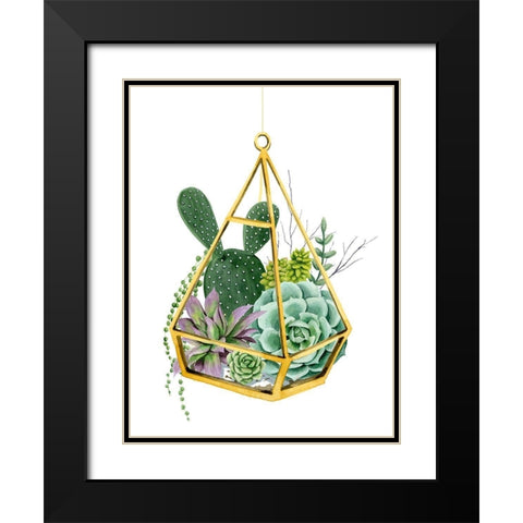 Wild Terrarium I Black Modern Wood Framed Art Print with Double Matting by Popp, Grace