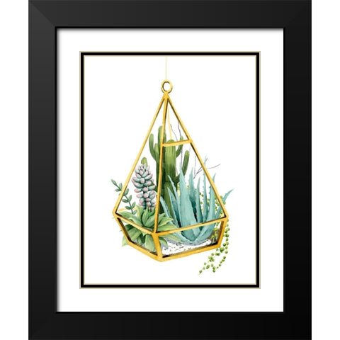 Wild Terrarium III Black Modern Wood Framed Art Print with Double Matting by Popp, Grace