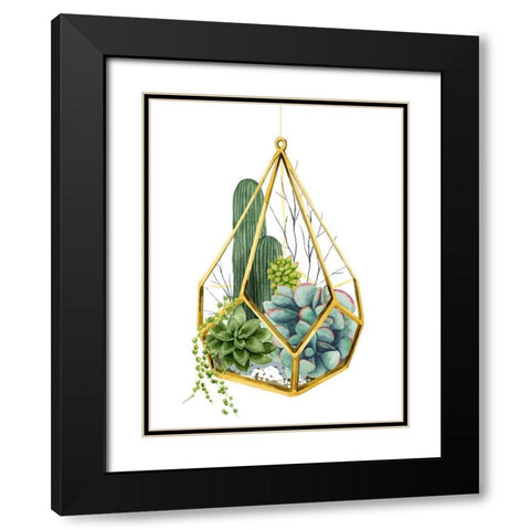 Wild Terrarium IV Black Modern Wood Framed Art Print with Double Matting by Popp, Grace