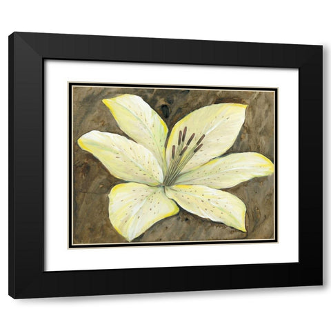 Neutral Lily I Black Modern Wood Framed Art Print with Double Matting by OToole, Tim