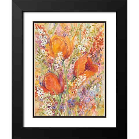 Spring Bloom I Black Modern Wood Framed Art Print with Double Matting by OToole, Tim