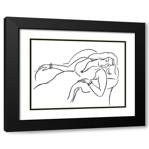 Elegant Portrait III Black Modern Wood Framed Art Print with Double Matting by Harper, Ethan