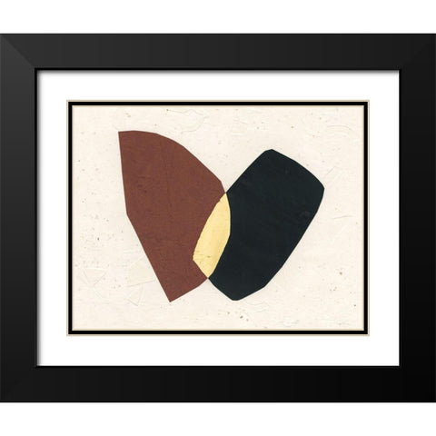 Organic Overlay II Black Modern Wood Framed Art Print with Double Matting by Stramel, Renee W.