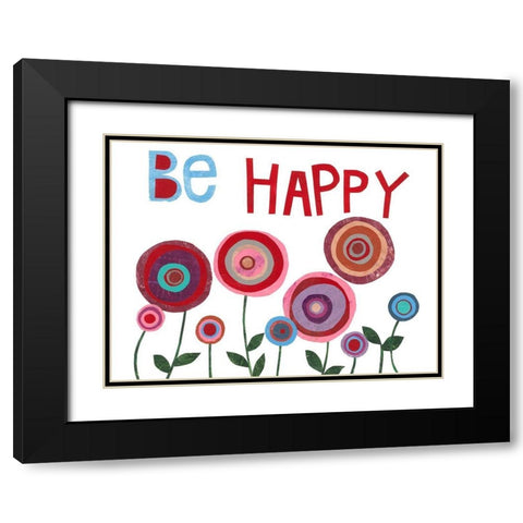 Garden Sentiment II Black Modern Wood Framed Art Print with Double Matting by Moore, Regina