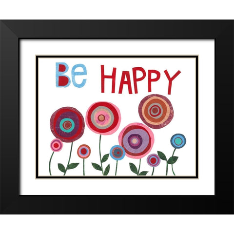 Garden Sentiment II Black Modern Wood Framed Art Print with Double Matting by Moore, Regina