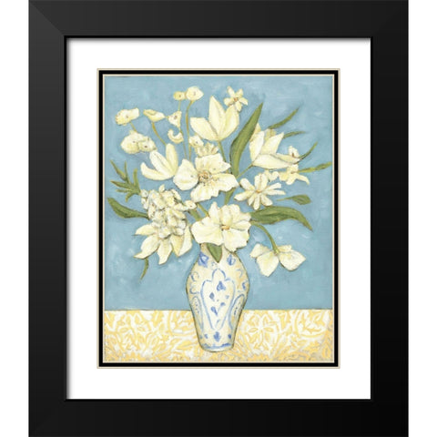 Springtime Bouquet I Black Modern Wood Framed Art Print with Double Matting by Zarris, Chariklia