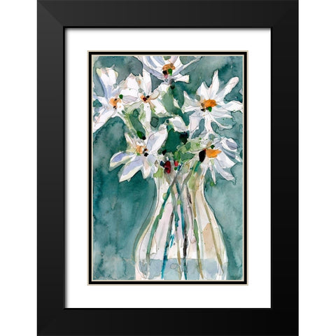 A Daisy Moment II Black Modern Wood Framed Art Print with Double Matting by Dixon, Samuel