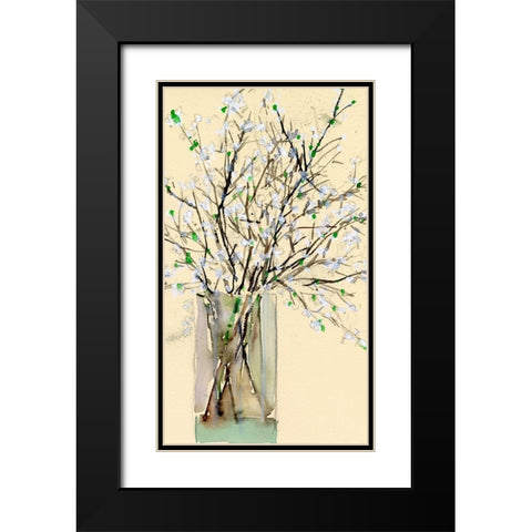 Spring Floral Arrangement I Black Modern Wood Framed Art Print with Double Matting by Dixon, Samuel