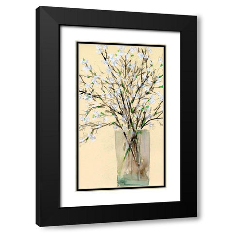 Spring Floral Arrangement II Black Modern Wood Framed Art Print with Double Matting by Dixon, Samuel