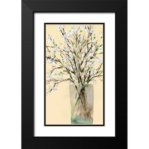 Spring Floral Arrangement II Black Modern Wood Framed Art Print with Double Matting by Dixon, Samuel