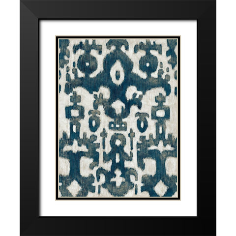 Indigo Samara I Black Modern Wood Framed Art Print with Double Matting by Zarris, Chariklia