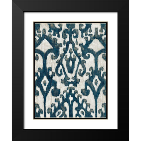 Indigo Samara II Black Modern Wood Framed Art Print with Double Matting by Zarris, Chariklia