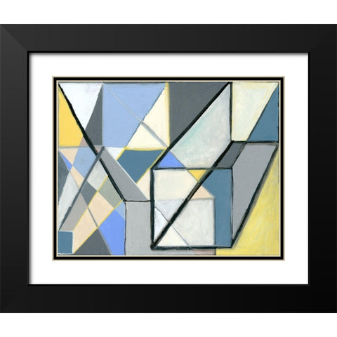 Cuboid Black Modern Wood Framed Art Print with Double Matting by Galapon, Nikki