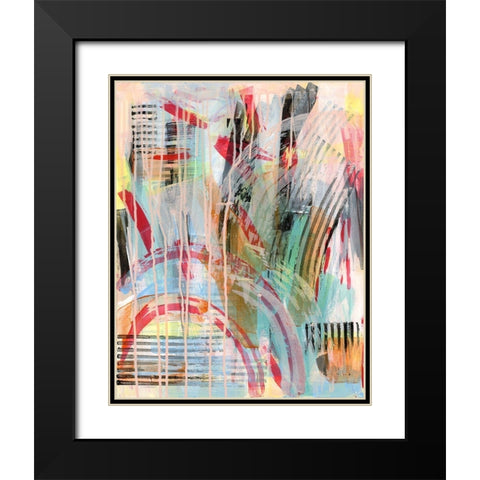 Skid Black Modern Wood Framed Art Print with Double Matting by Galapon, Nikki