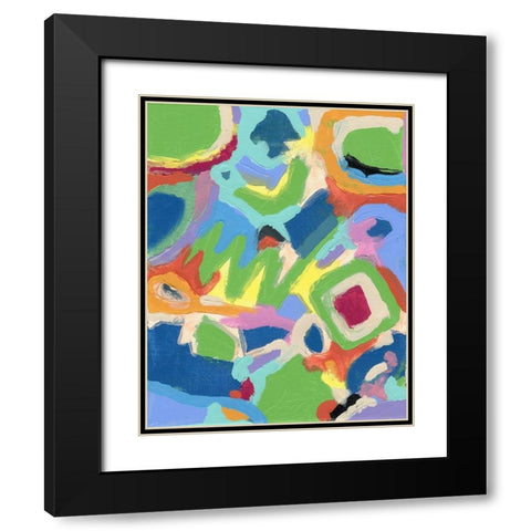 Festival Black Modern Wood Framed Art Print with Double Matting by Galapon, Nikki