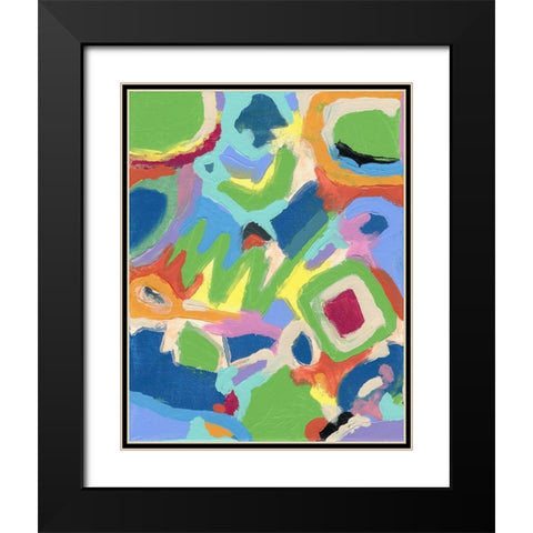 Festival Black Modern Wood Framed Art Print with Double Matting by Galapon, Nikki