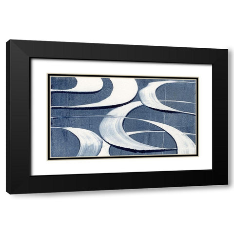 Wave Frequency I Black Modern Wood Framed Art Print with Double Matting by Galapon, Nikki