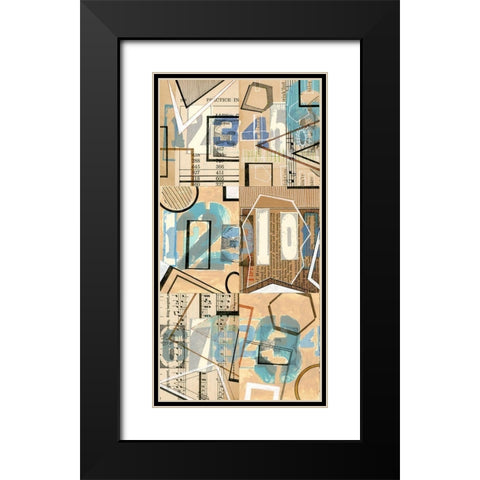 Numbers I Black Modern Wood Framed Art Print with Double Matting by Galapon, Nikki