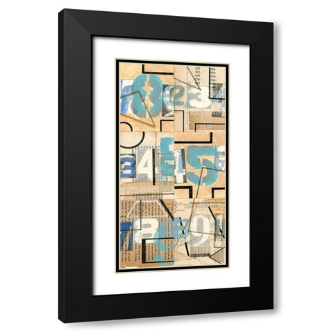 Numbers II Black Modern Wood Framed Art Print with Double Matting by Galapon, Nikki