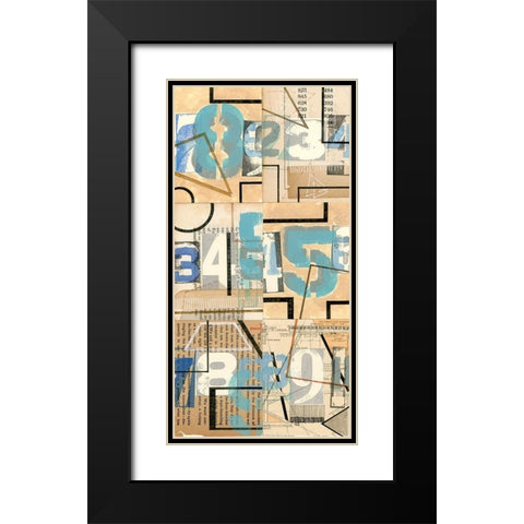 Numbers II Black Modern Wood Framed Art Print with Double Matting by Galapon, Nikki