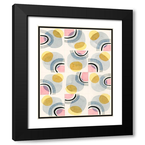 Wink Black Modern Wood Framed Art Print with Double Matting by Galapon, Nikki