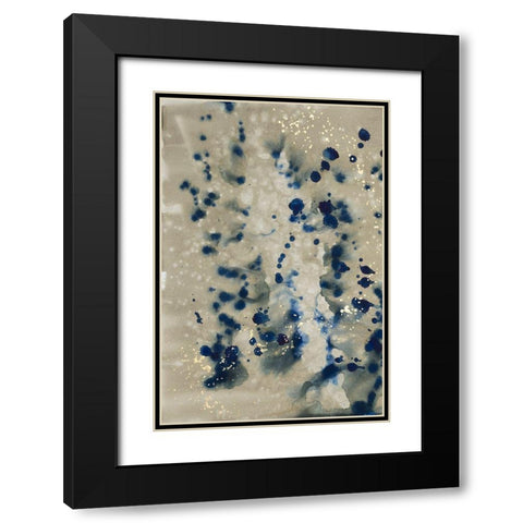 Lapis Merging I Black Modern Wood Framed Art Print with Double Matting by Binder, Vanessa