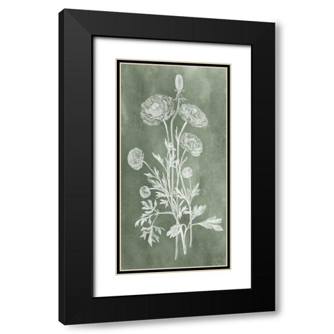 Custom Sage Impressions I Black Modern Wood Framed Art Print with Double Matting by Vision Studio