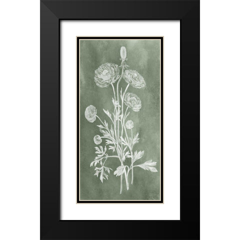 Custom Sage Impressions I Black Modern Wood Framed Art Print with Double Matting by Vision Studio