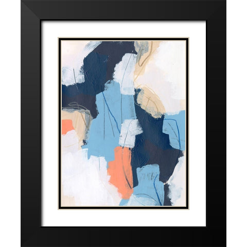 Network Connection I Black Modern Wood Framed Art Print with Double Matting by Vess, June Erica