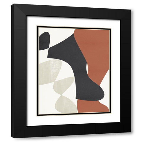 Mountain Terrain I Black Modern Wood Framed Art Print with Double Matting by Wang, Melissa