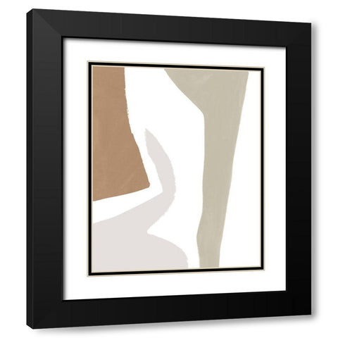 Format Frolic I Black Modern Wood Framed Art Print with Double Matting by Borges, Victoria