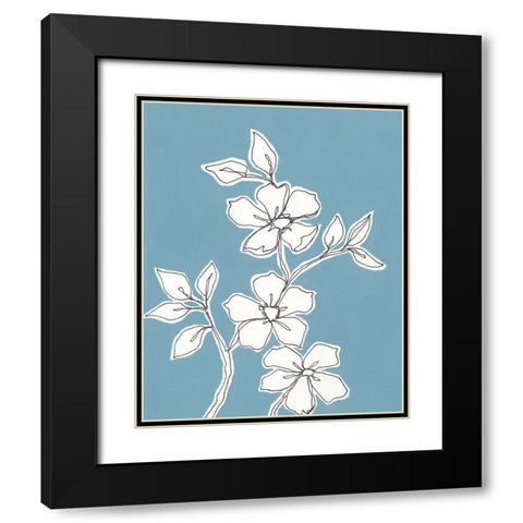 Botanic Drawing III Black Modern Wood Framed Art Print with Double Matting by Moore, Regina