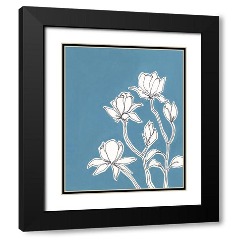 Botanic Drawing IV Black Modern Wood Framed Art Print with Double Matting by Moore, Regina