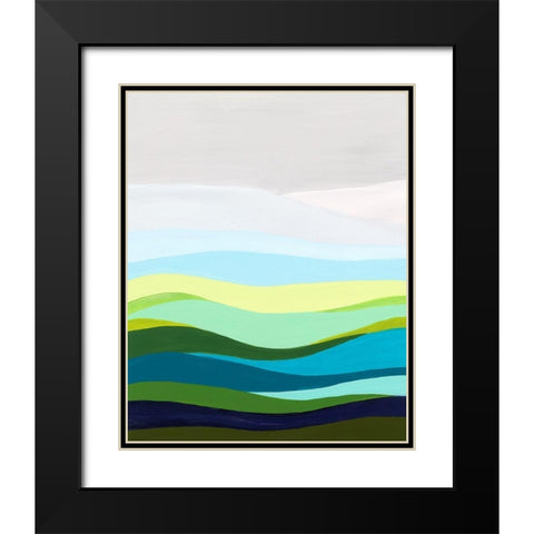 Calm Passage I Black Modern Wood Framed Art Print with Double Matting by Moore, Regina