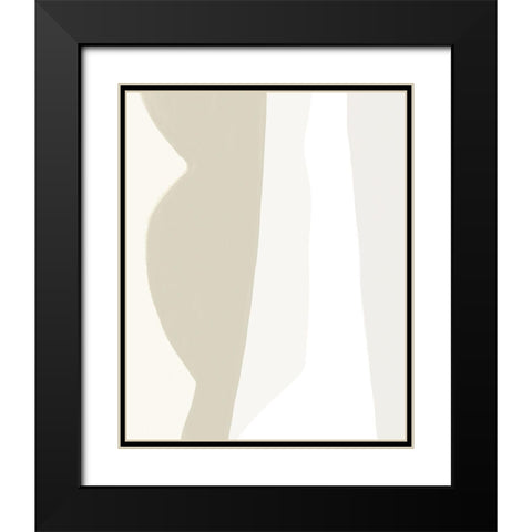Fundamental II Black Modern Wood Framed Art Print with Double Matting by Borges, Victoria