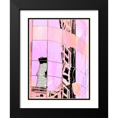 Urban Pastels III Black Modern Wood Framed Art Print with Double Matting by Bane, Eva