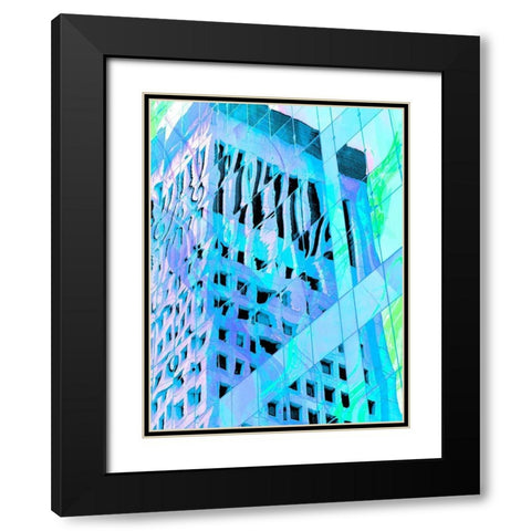 Urban Pastels IV Black Modern Wood Framed Art Print with Double Matting by Bane, Eva