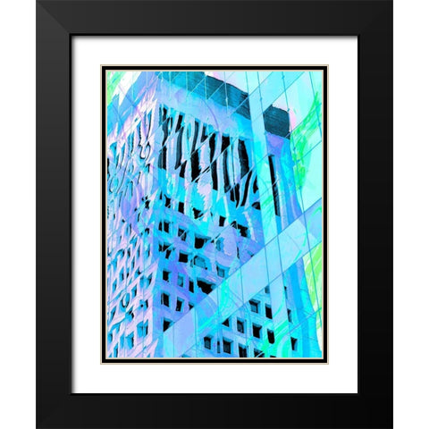 Urban Pastels IV Black Modern Wood Framed Art Print with Double Matting by Bane, Eva