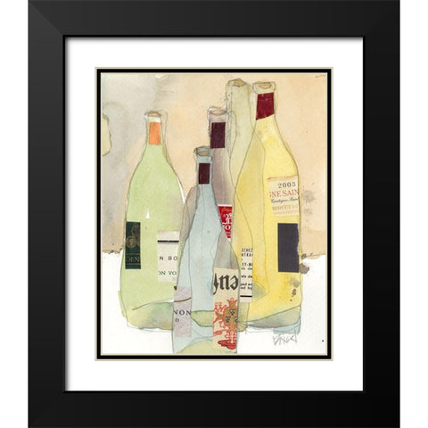 Wines and Spirits I Black Modern Wood Framed Art Print with Double Matting by Dixon, Samuel