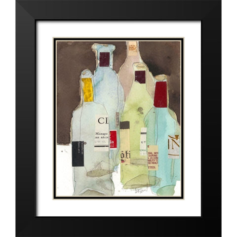 Wines and Spirits III Black Modern Wood Framed Art Print with Double Matting by Dixon, Samuel
