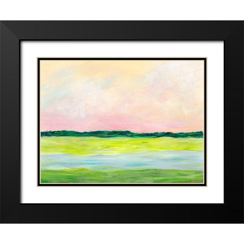 Acclivity II Black Modern Wood Framed Art Print with Double Matting by Moore, Regina