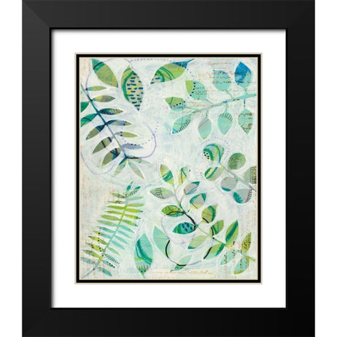 Leaf Relics I Black Modern Wood Framed Art Print with Double Matting by Moore, Regina