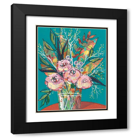 Tumultuous Bouquet II Black Modern Wood Framed Art Print with Double Matting by Moore, Regina