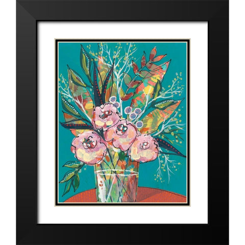 Tumultuous Bouquet II Black Modern Wood Framed Art Print with Double Matting by Moore, Regina